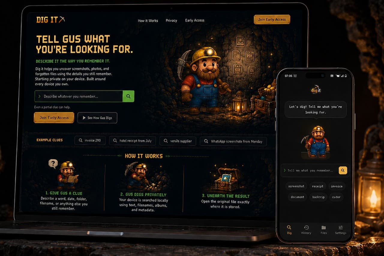 Dig It — Cross-device app