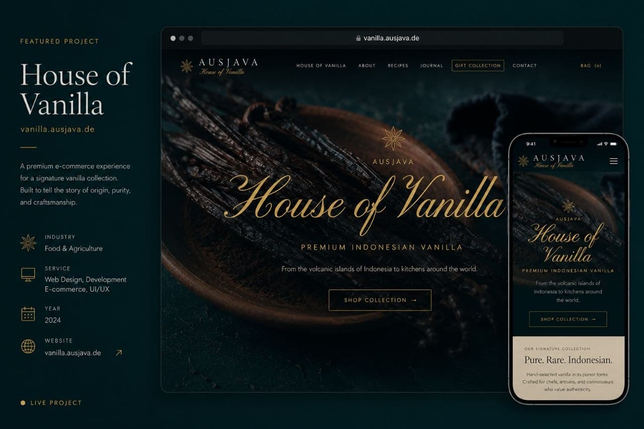 House of Vanilla — Luxury Product Platform